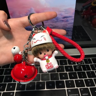 Móc khoá chipi mèo may mắn