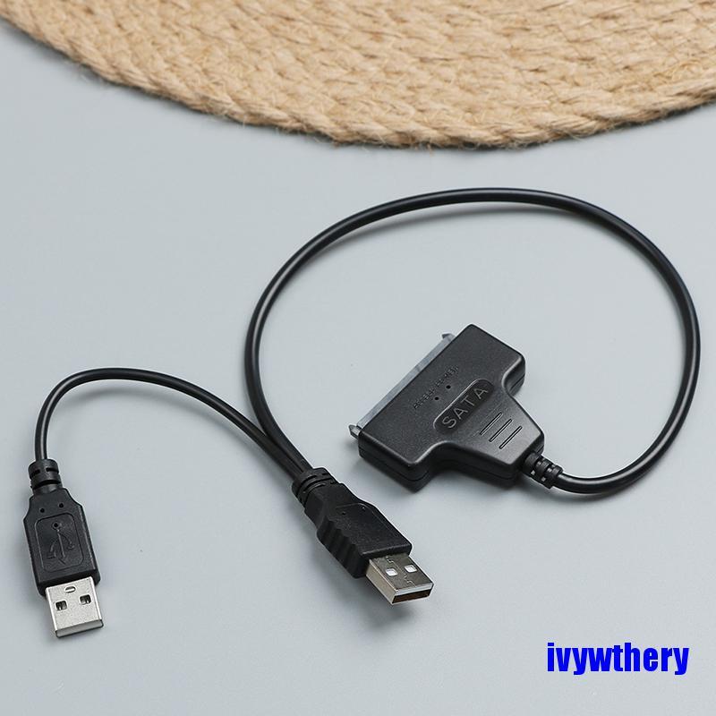 Cáp Chuyển Đổi Usb 2.0 Sang 2.5inch 22 7 + 15 Serial Ata Sata 2.0 Hdd / Ssd