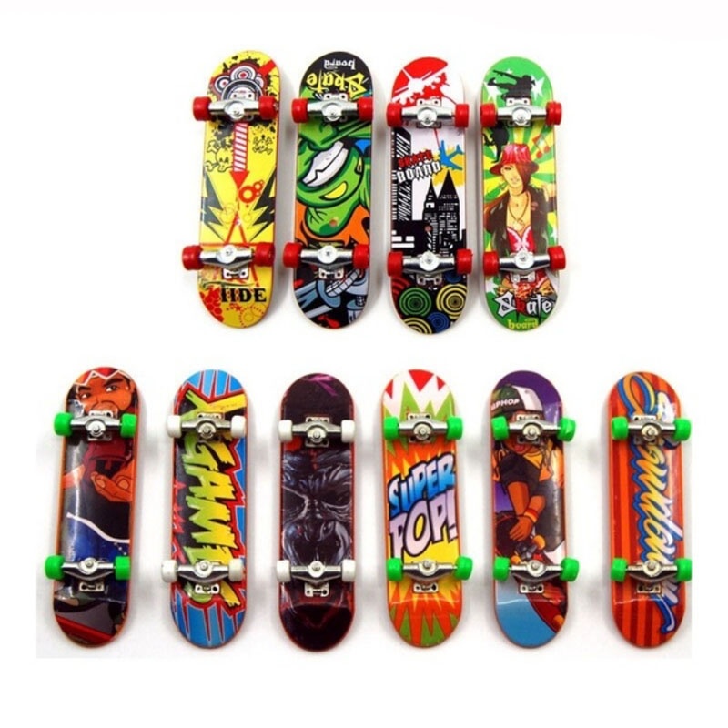 Set 2/4/6 Ván Trượt Ngón Tay Mini Bằng Hợp Kim Cho Bé
