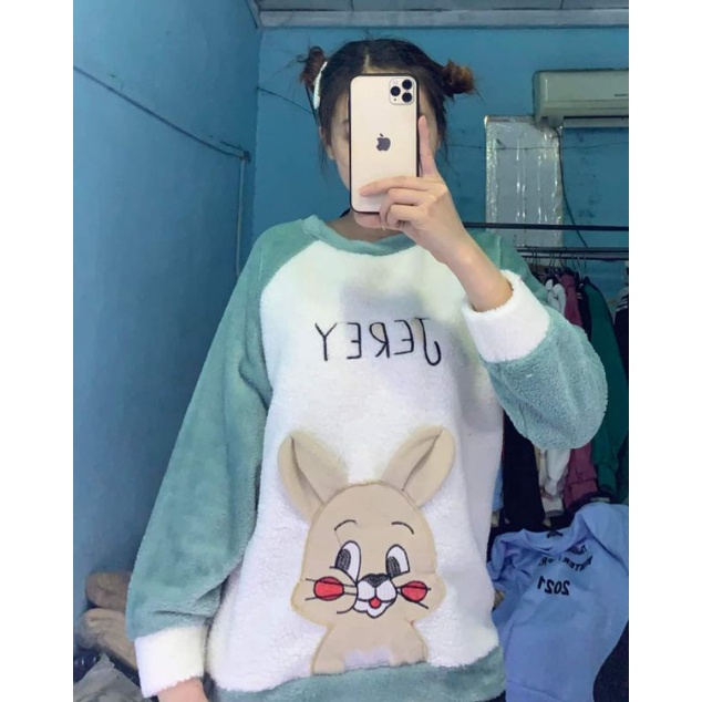 Áo lông thêu hình chú Voi con ngộ nghĩnh