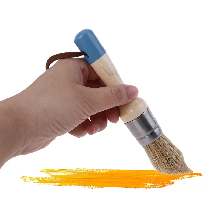 Bộ 2 Cây Cọ Vẽ Tranh Đầu Tròn Và Đầu Nhọn Bằng Lông Tự Nhiên