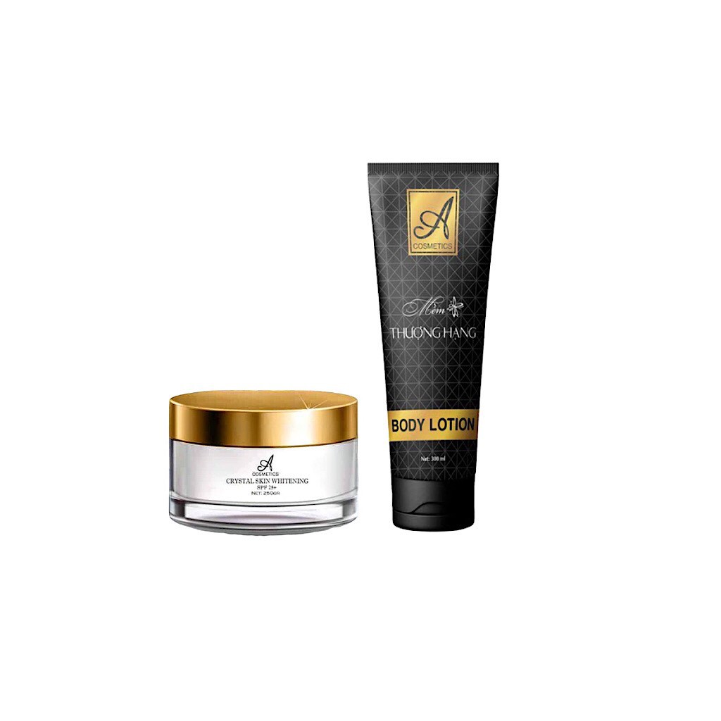 Combo Kem Body Mềm Thượng Hạng Acosmetics Và Ủ Trắng Pha Lê Tinh Thể Nước Acosmetics | BigBuy360 - bigbuy360.vn