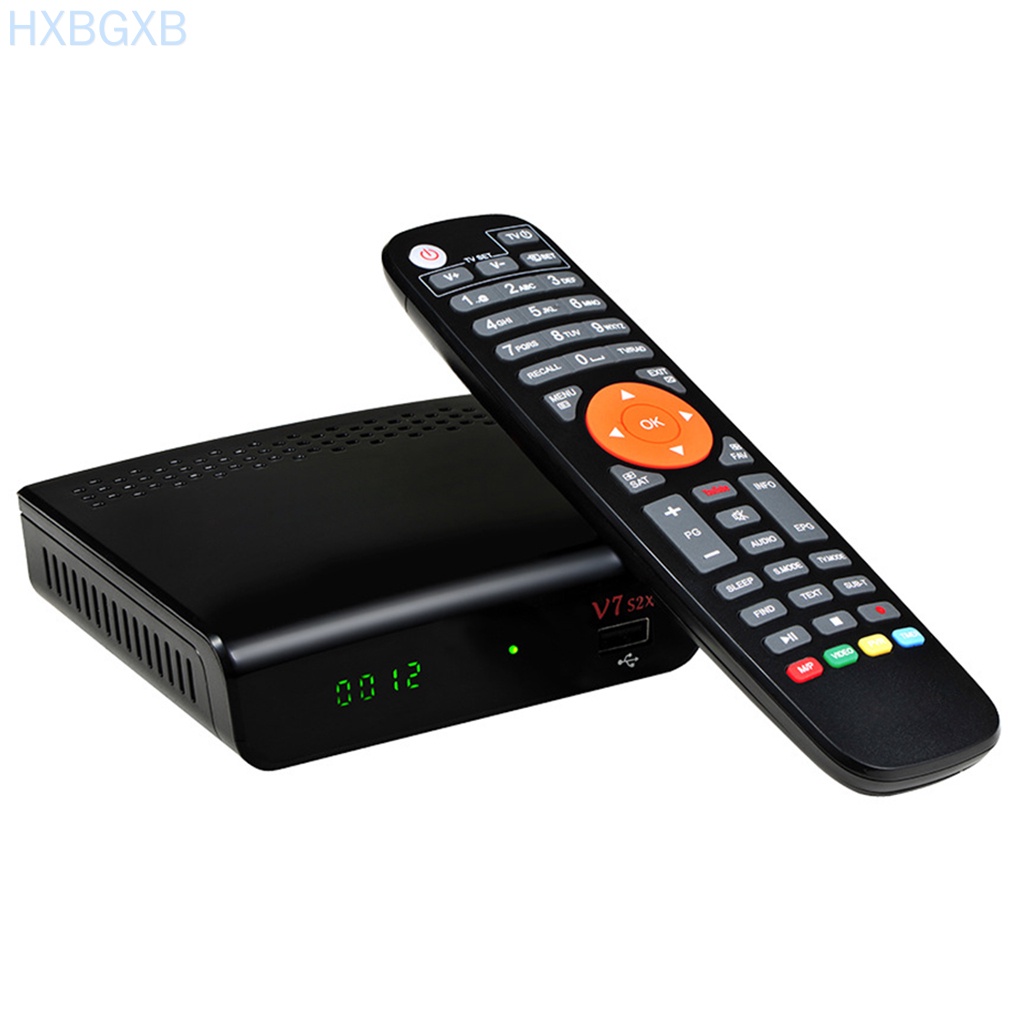 HXBG GTMEDIA V7S2X TV Receiver USB Digital Top Box 1080P Decoder TV Box for DVB-S2 DVB-S2X, EU Plug