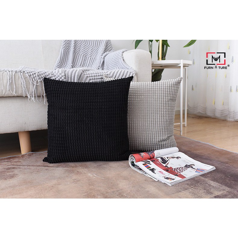 Gối tựa lưng dập caro ô nhỏ sang trọng MW01 thương hiệu MW FURNITURE