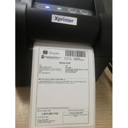 {RẺ NHẤT} Máy In Tem Mã Vạch XPrinter XP 350B (Chính Hãng)