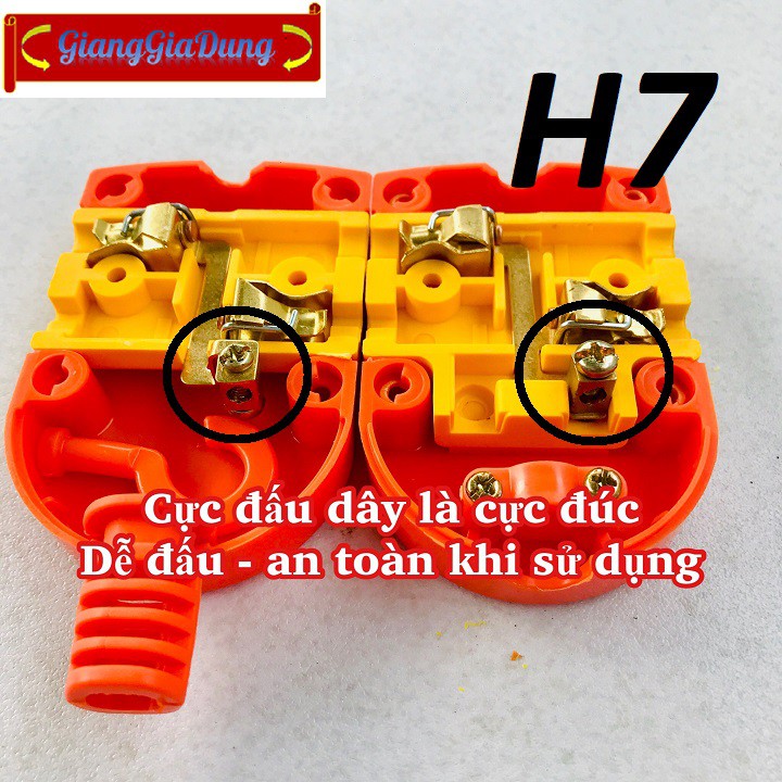 Ổ Cắm - Đầu Nối Điện 2 Cổng SOPOKA S3000W Có Móc Treo Siêu Chịu Tải