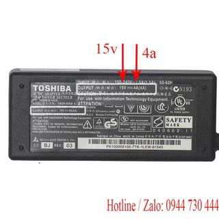 Sạc pin Toshiba 15v 4a bảo hành 12 tháng