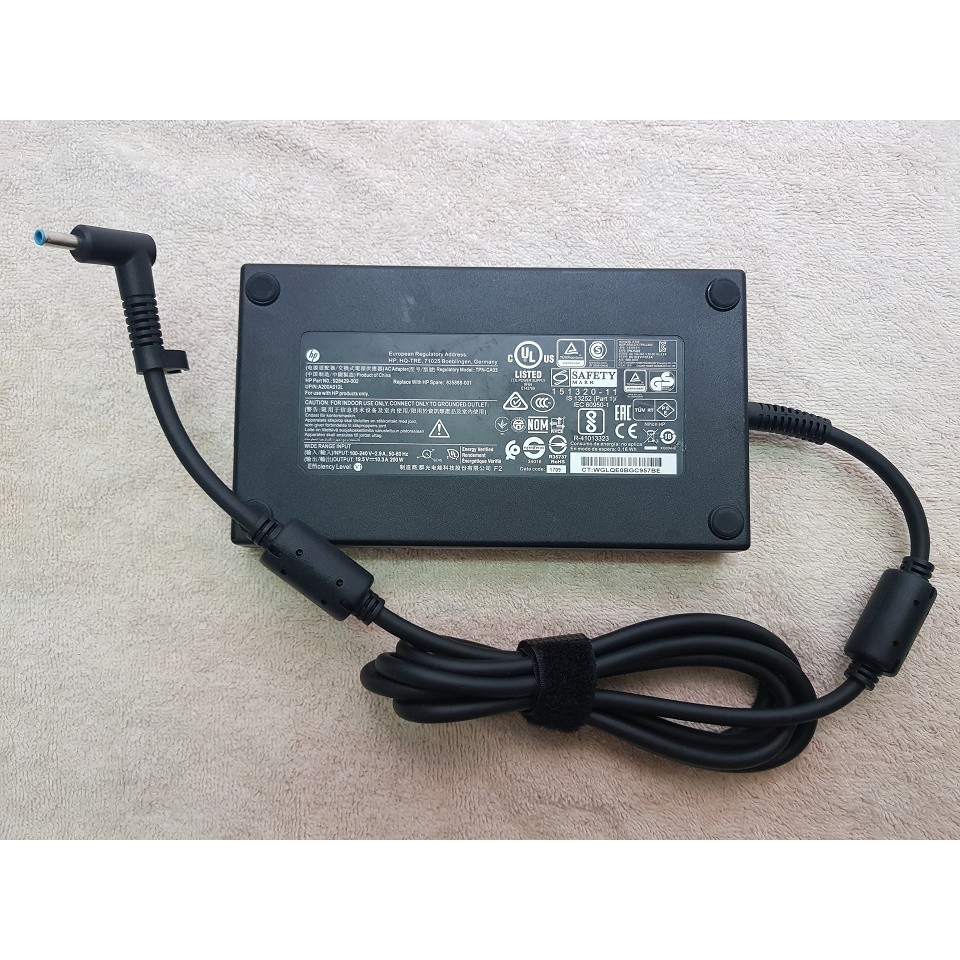 Adapter sạc zin Slim laptop HP 200w  chân kim  sạc hp 8570w,8770w, Zbook 14, Zbook 15, Zbook 17