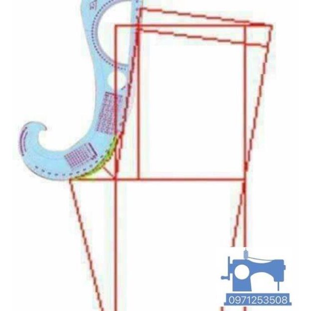 Thước vẽ các đường cong trong ngành may