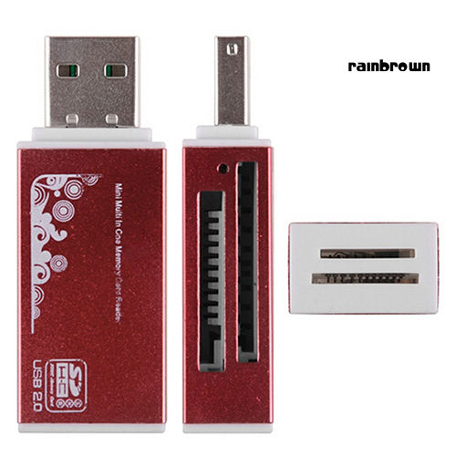 USB 2.0 All in 1 Multi Memory Card Reader for Micro SD SDHC TF M2 MMC MS PRO DUO /RXDN/