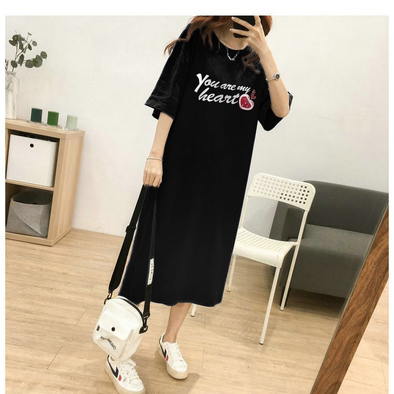 Váy Suông Nữ Form Rộng Thời Thượng In Dòng CHữ Siêu Đẹp Hợp Thời Trang Bắt Kịp Xu Hướng Phong Cách Đơn Giản TTDS0055