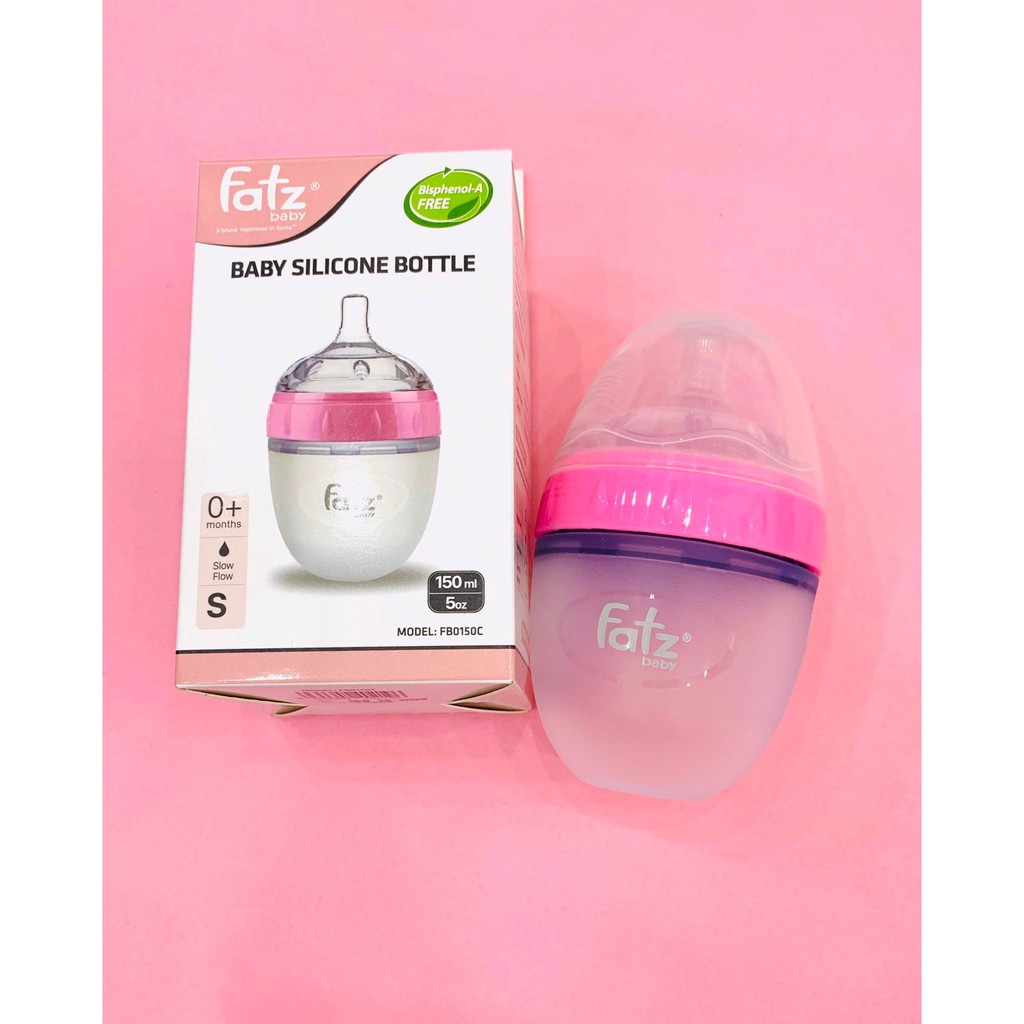 Bình Sữa cổ siêu rộng Fatzbaby fatz baby Silicon Siêu Mềm 150ml / 180ml / 240ml