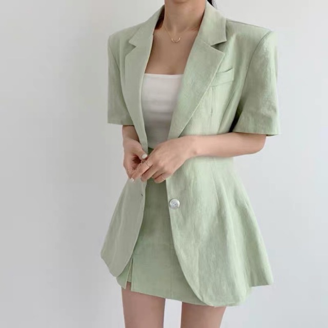 SET ÁO VEST XANH CV