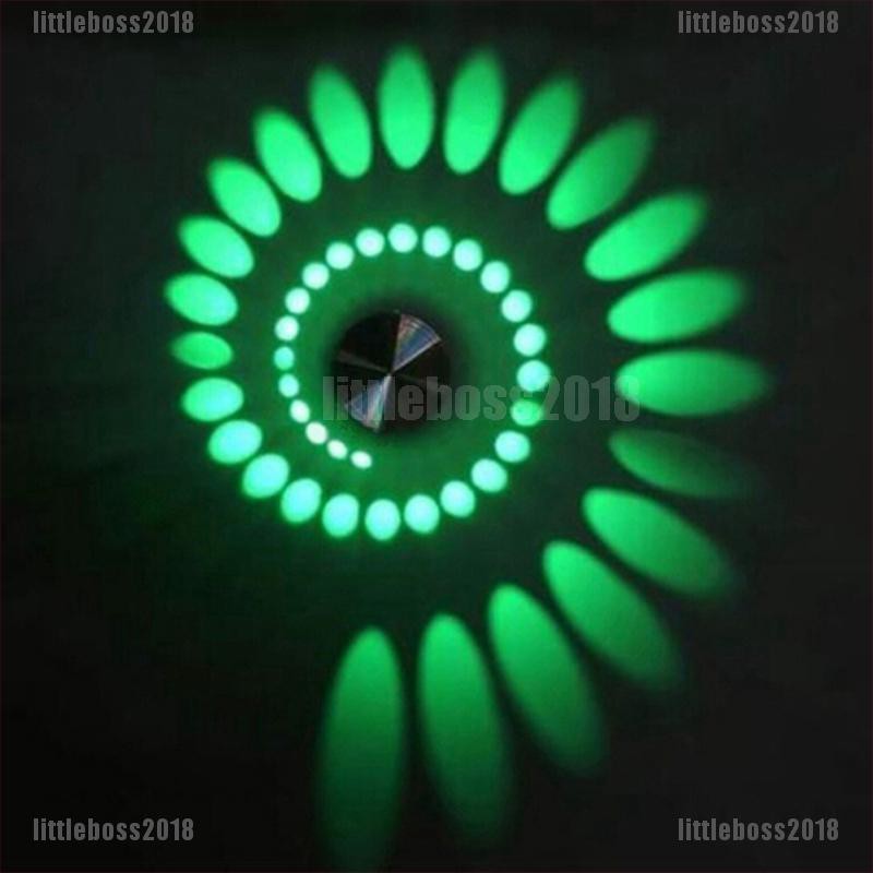 [LIB] 3W LED wall light spot lighting sconce ceiling spiral lamp home KTV bar decor [OL]