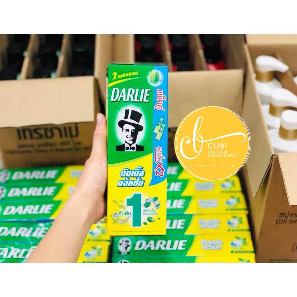 COMBO 6 Tuýp Kem Đánh Răng Ông Tây Đen Darlie Thái - 170gr