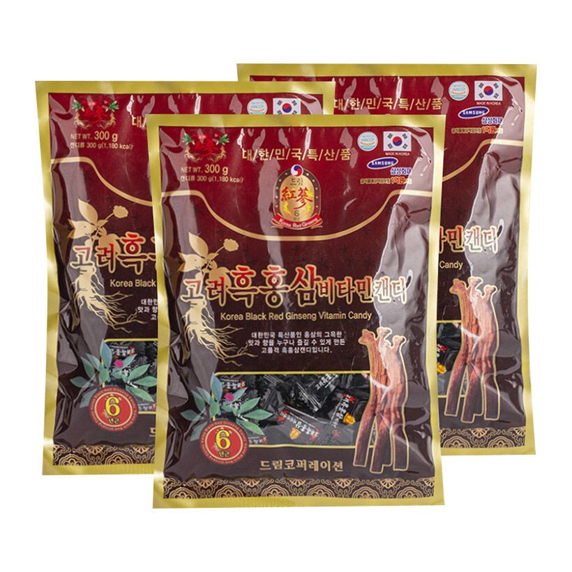 Kẹo Hắc Hồng Sâm 300g Combo 3 Gói