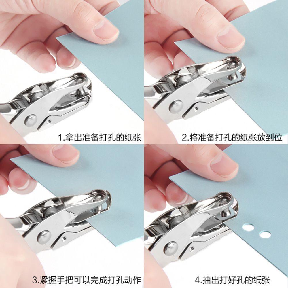 MMULCK Kìm bấm lỗ giấy đường kính 6mm dùng làm tập ảnh handmade bền bỉ nhiều màu sắc sức chứa 1-8 tờ giấy DIY