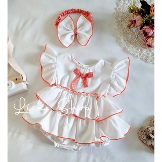 Có quà 💝 + freeship⚡️] body váy bé gái đầy tháng, thôi nôi