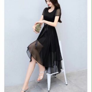 Đầm xòe MULLET cổ V.