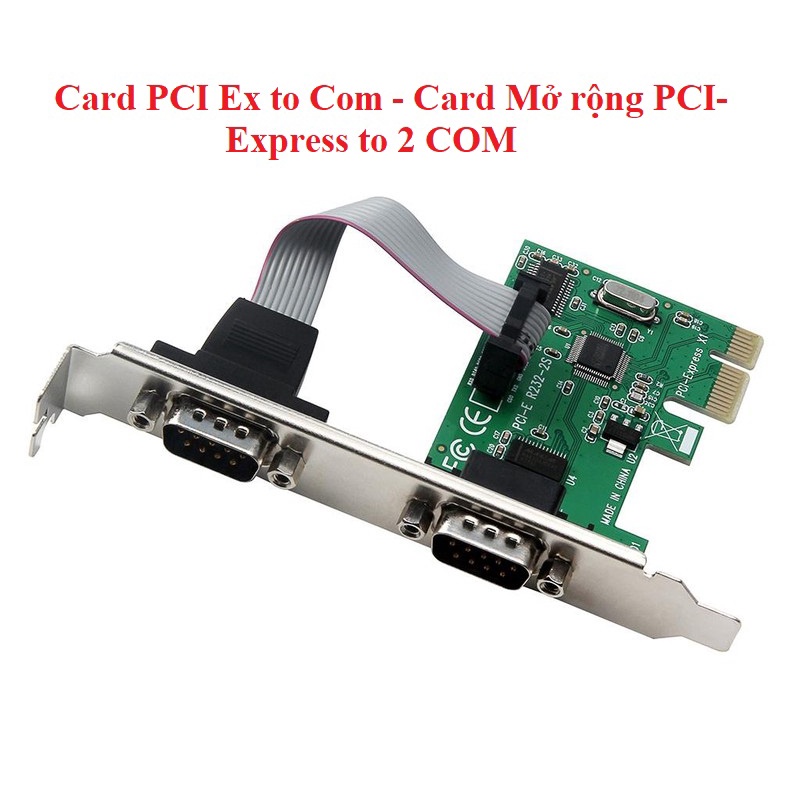 Card PCI Ex To Com RS232 Tặng 1 đèn led cắm cổng USB