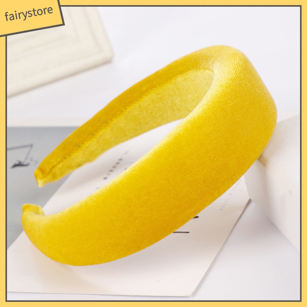 Băng Đô Cài Tóc Màu Trơn Thiết Kế Đơn Giản Cho Nữ