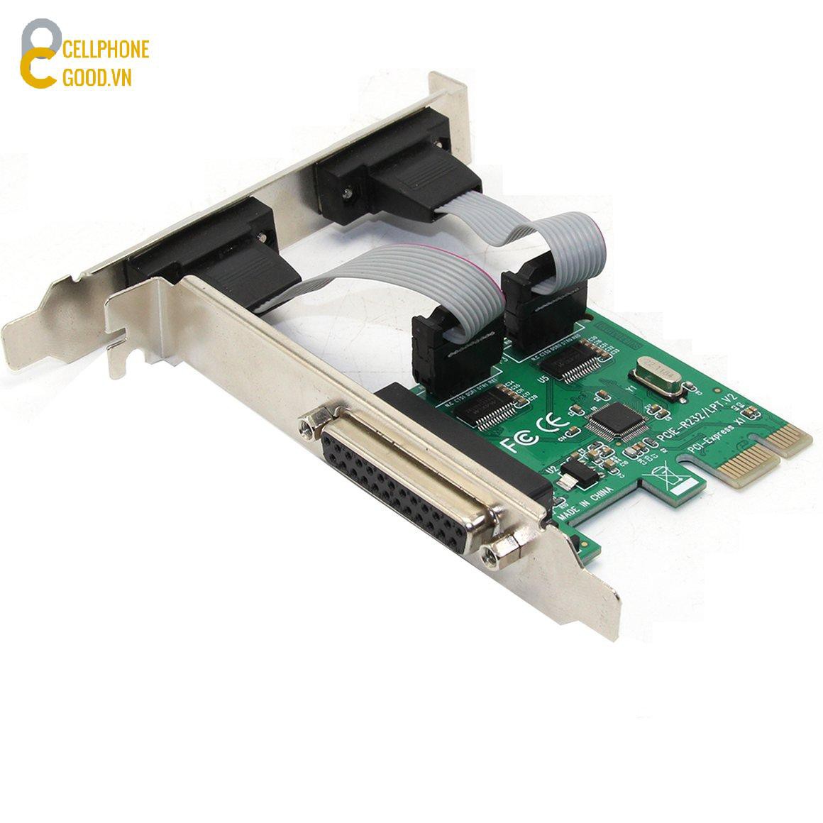 Card Mở Rộng Chuyển Đổi Pci-E Sang Serial Port Rs232 Com Port