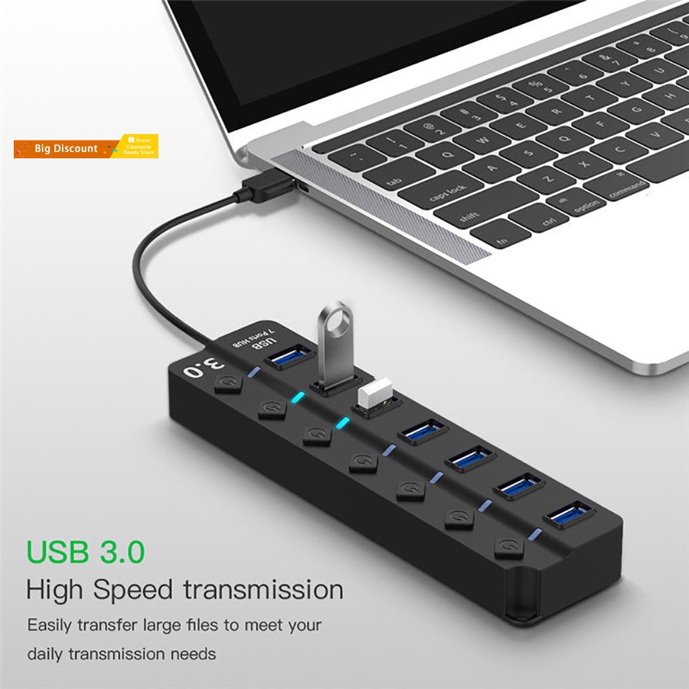 Bộ Chia 4 Cổng Usb 3.0 Kèm Công Tắc On / Off