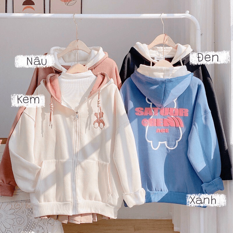 Áo khoác nỉ ngoai PE cánh dơi tay phồng có mũ siêu sang chảnh cá tính 2022 THỜI TRANG KOKO MI