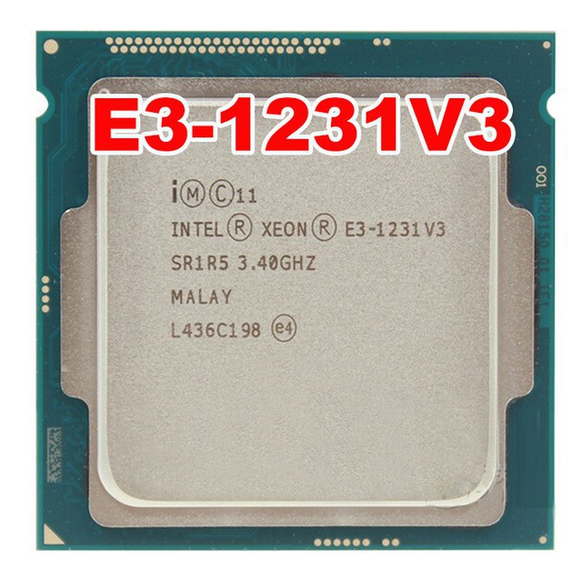 CPU Xeon E3 1231 v3 mạnh ngang i7 4770 95