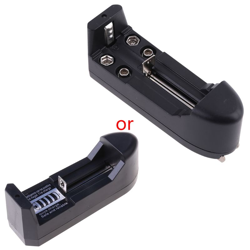 Bộ sạc pin AA AAA Li Ni-Cd NiMH 3.7V 18650 màu đen