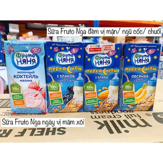Sữa FRUTO NYANYAN Ngày Đêm 200ml Nga Cho Bé Từ 6 Tháng