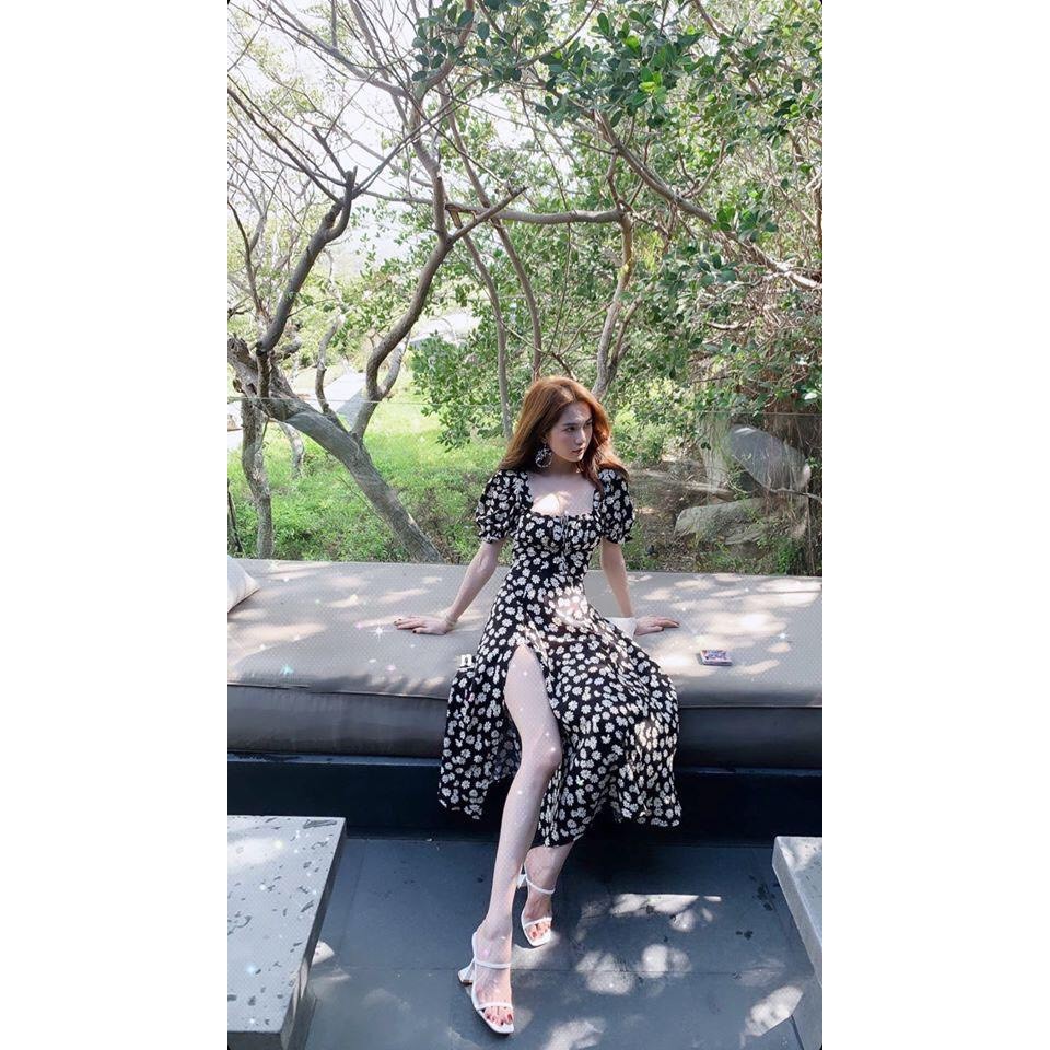 [Mã WARN60 hoàn 15% xu đơn 300k] Váy Dáng Xoè Hoa Cúc Quyến Rũ| Đầm Maxi Xẻ Tà | Đầm Sang Chảnh | BigBuy360 - bigbuy360.vn