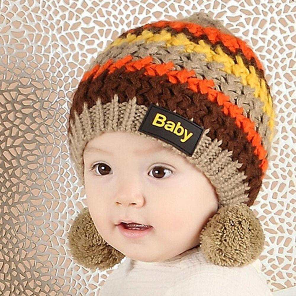 JUNE Mũ Len Thời Trang Thu Đông Dễ Thương Cho Bé