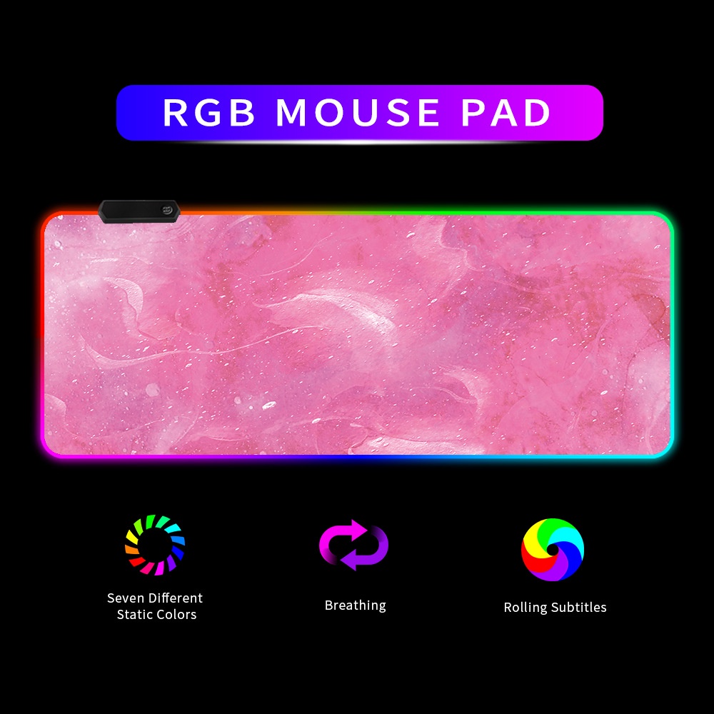 Lót Chuột Đèn Led RGB Size 80x30 Nhiều Họa Tiết Cỡ Lớn Pad Chuột Đèn Led cm 35x25cm Dày 4mm Siêu bền