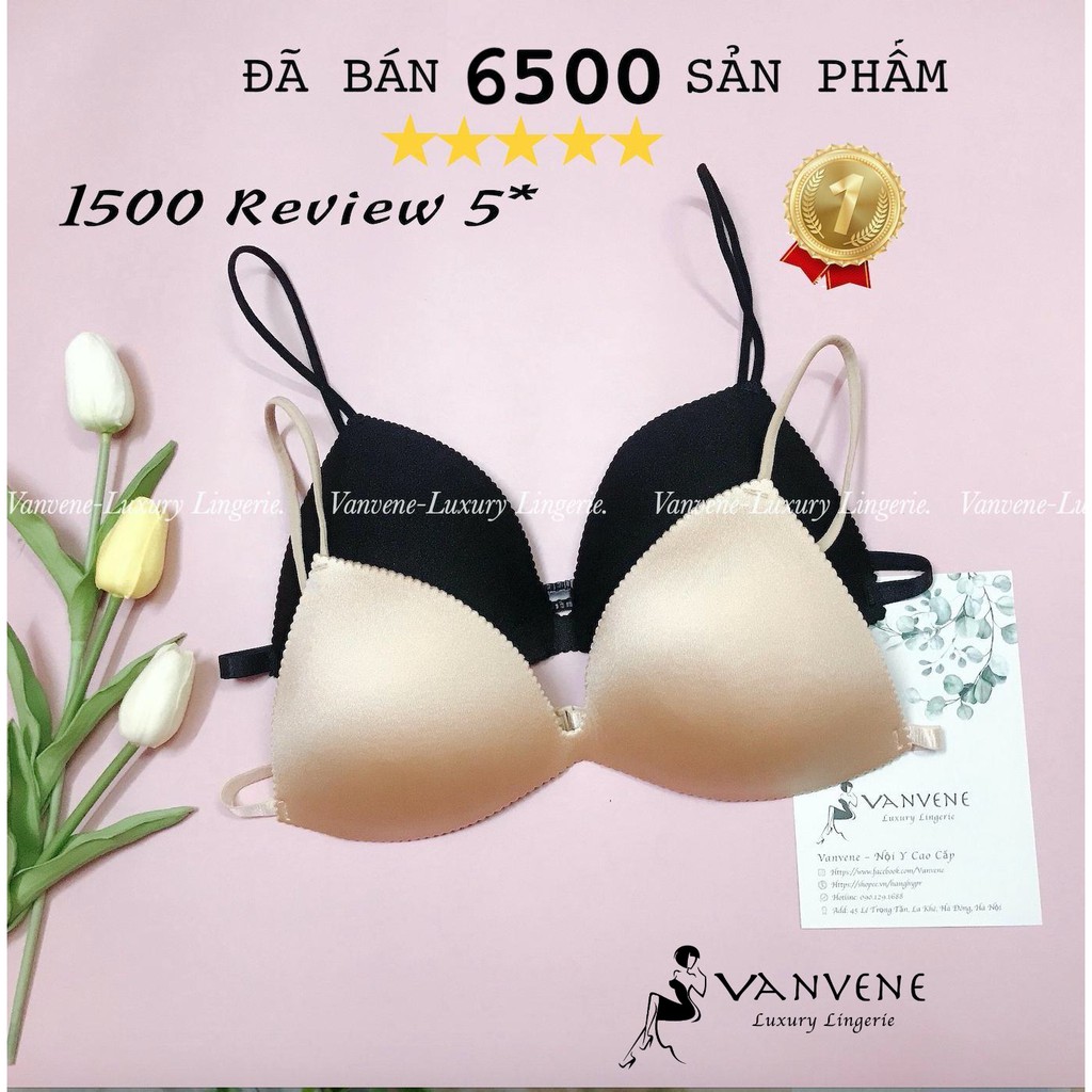 [Mã APWARN20 hoàn 20k xu đơn 0đ] ÁO BRA SU TRƠN VANVENE ĐỆM TIM NÂNG NGỰC NHẸ DÂY MẢNH SEXY FREE SIZE 40-55KG A243