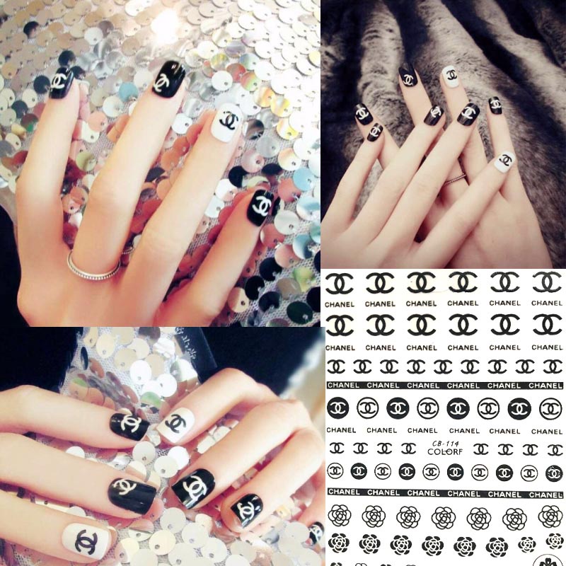 Nail Sticker Logo- Thương Hiệu -Dán Trang Trí Nhiều Mẫu Sticker Đẹp