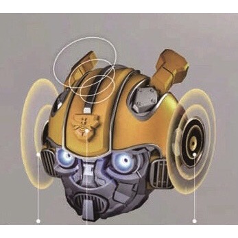 Loa bluetooth mini cap cấp Bumble Bee battle Damage kèm sạc dự phòng