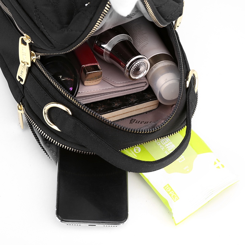 Ba Lô Vải Oxford Thêu Họa Tiết Chống Nước Đa Năng Thời Trang Cho Nữ