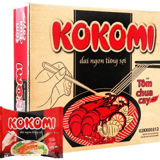 MÌ KOKOMI thùng 30g Tôm Chua Cay