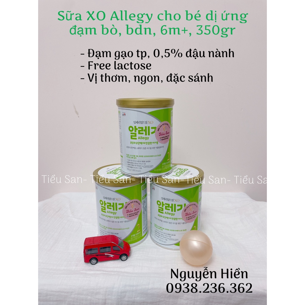 Sữa XO allegy cho bé dị ứng đạm bò và bất dung nạp số 2 350gr