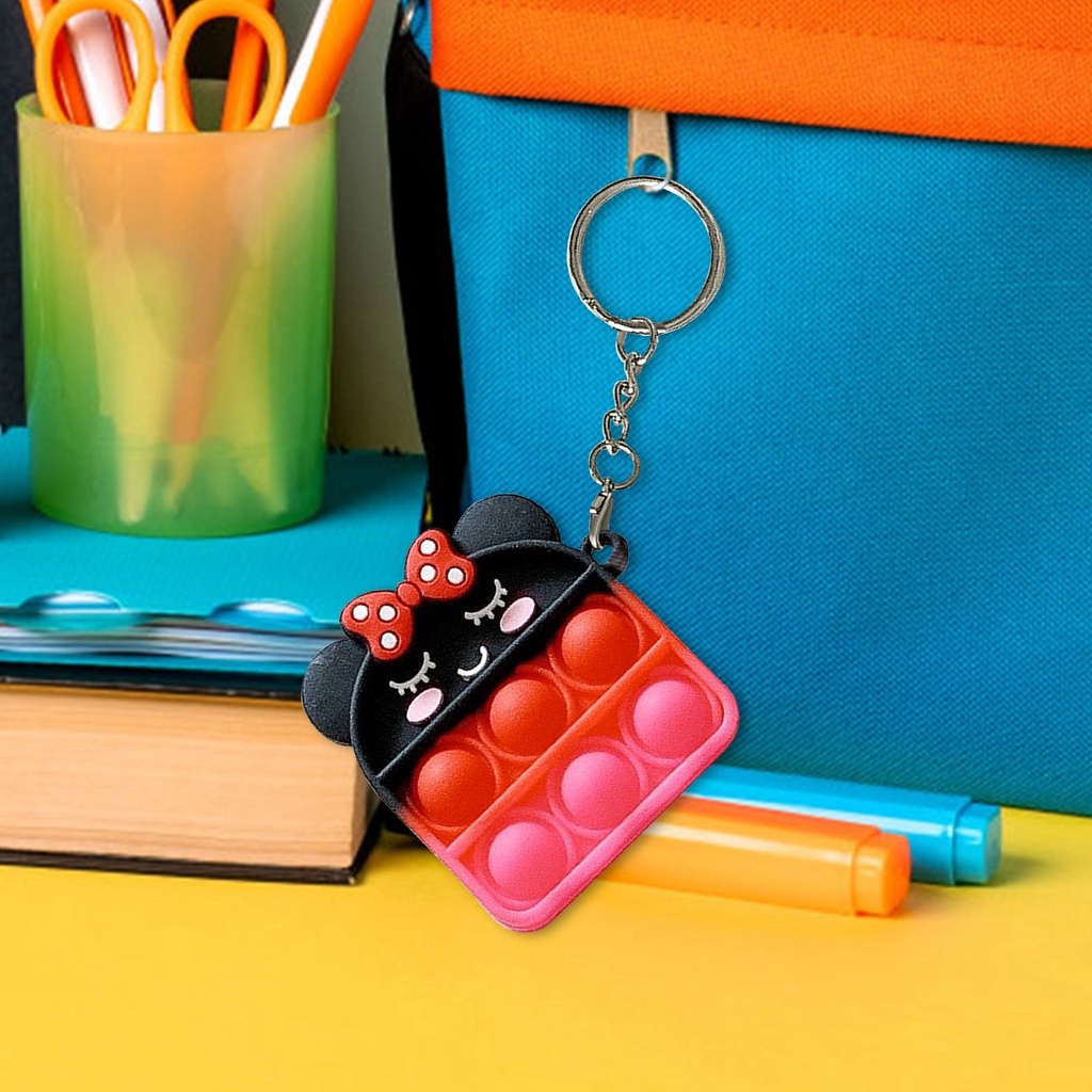Móc khóa đồ chơi hình chuột Mickey mini dễ thương giúp giảm căng thẳng