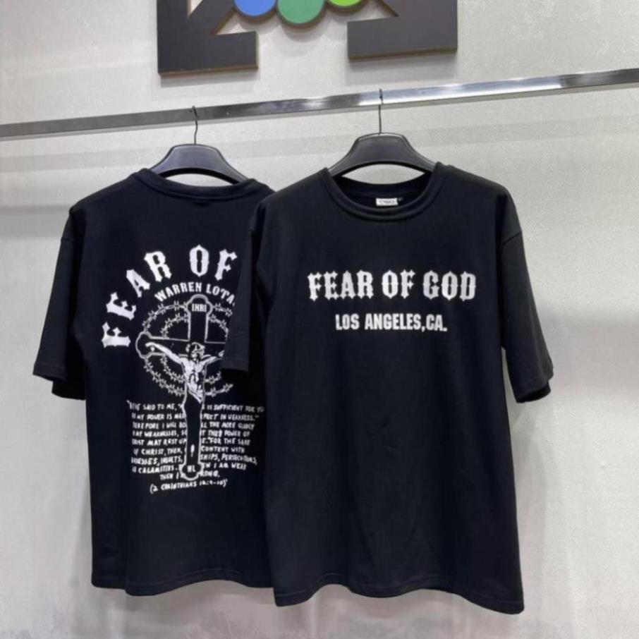 1hitshop Áo thun FOG Fear of God NBA Jesu, áo thun fear of god thánh giá unisex như hình cực đẹp