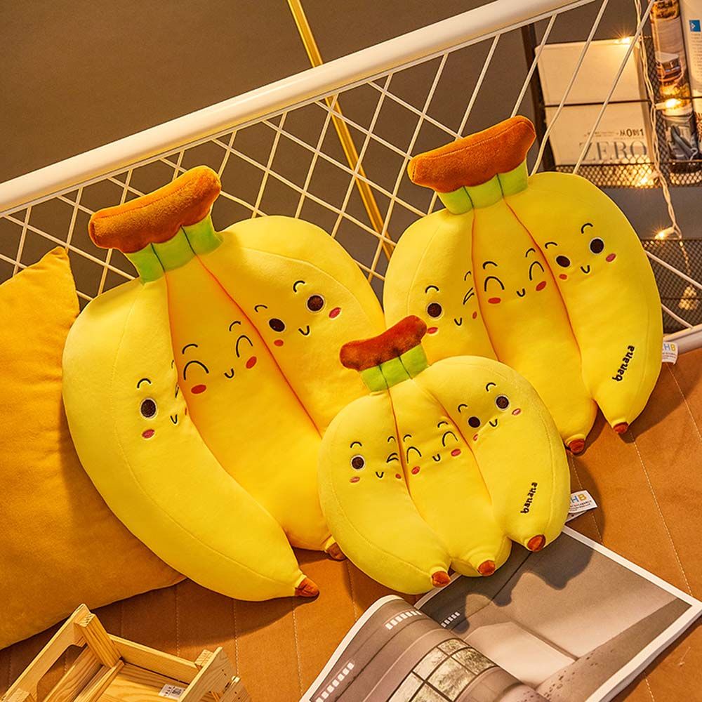 Đồ chơi nhồi bông mềm mại hình quả chuối nhiều màu 35cm