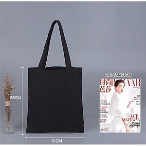 Túi tote túi vải canvas trơn đeo vai đi học đi chơi giá rẻ Tuvanvas TCV02