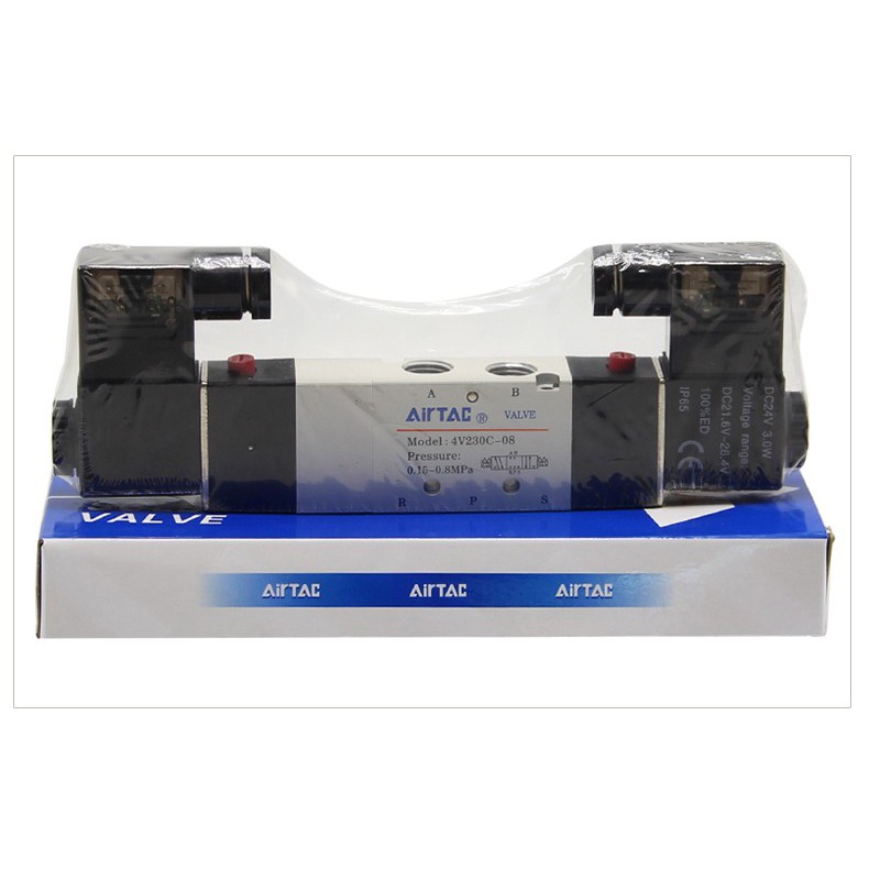 Van điện từ 4V230-08 khí nén  AC220V DC24V giá sỉ
