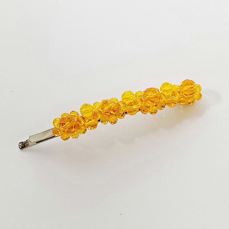 Kẹp Tóc Hình Hoa Bốn Cánh Bằng Hợp Kim 5 Màu Tùy Chọn Cho Nữ