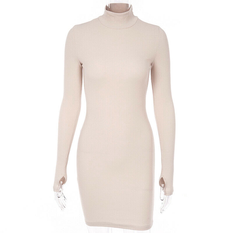 Đầm body tay dài cổ cao thiết kế ôm sát tôn dáng | BigBuy360 - bigbuy360.vn