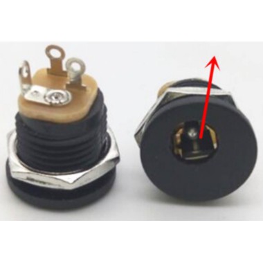 Jack nguồn chân cắm nguồn DC cái có ốc vặn ren bắt vỏ 5.5x2.1MM