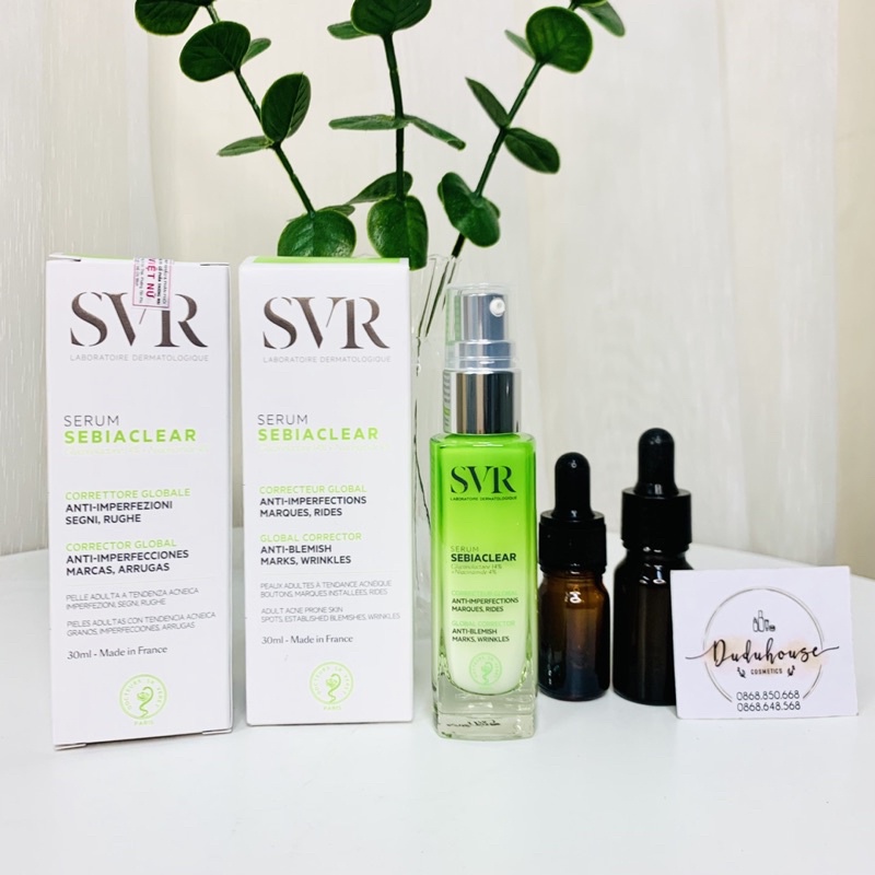 Tinh Chất Làm Giảm Mụn &amp; Mờ Nám Và Nếp Nhăn SVR Sebiaclear Serum 30ml