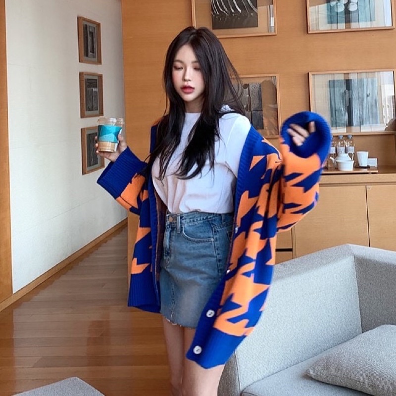 ÁO KHOÁC CADIGAN HOẠ TIẾT ZICZAC DÁNG VỪA DÀNH CHO MÙA THU ĐÔNG